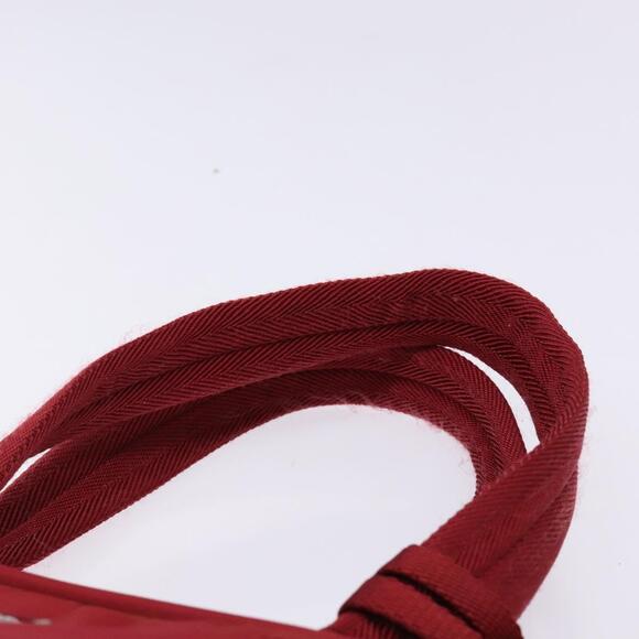 PRADA Hand Bag Nylon Red Silver - Picture 8 of 13